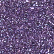 Miyuki delica kralen 11/0 - Sparkling purple lined crystal ab DB-1754